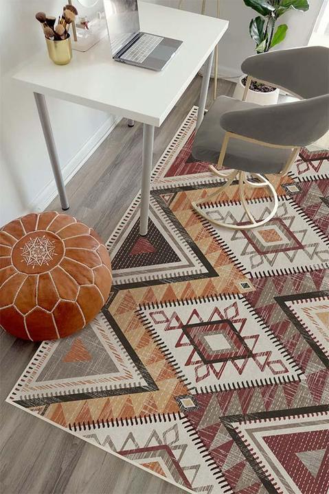 Place a rug in your southwestern living room