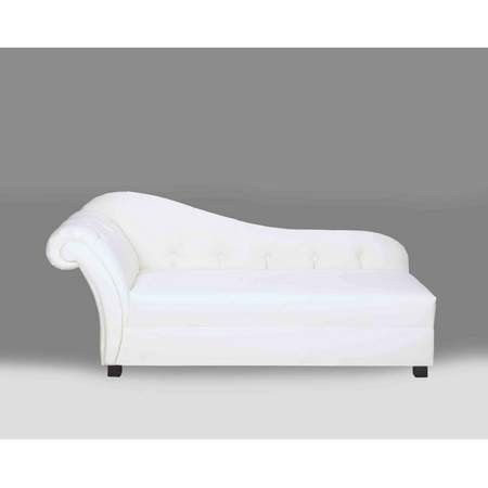 Plaza white leather chaise rentals rental furniture for