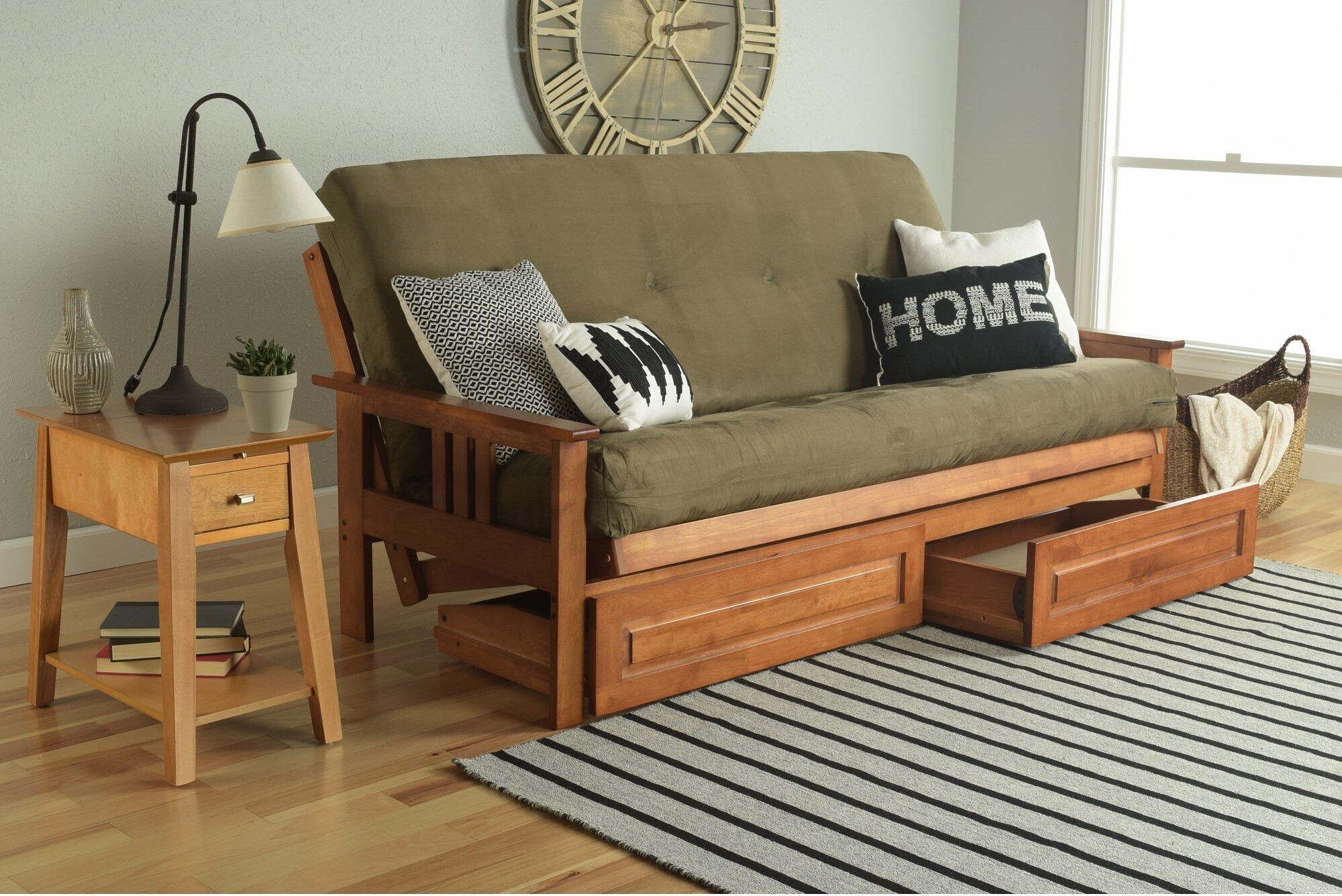 Loveseat with storage deals underneath