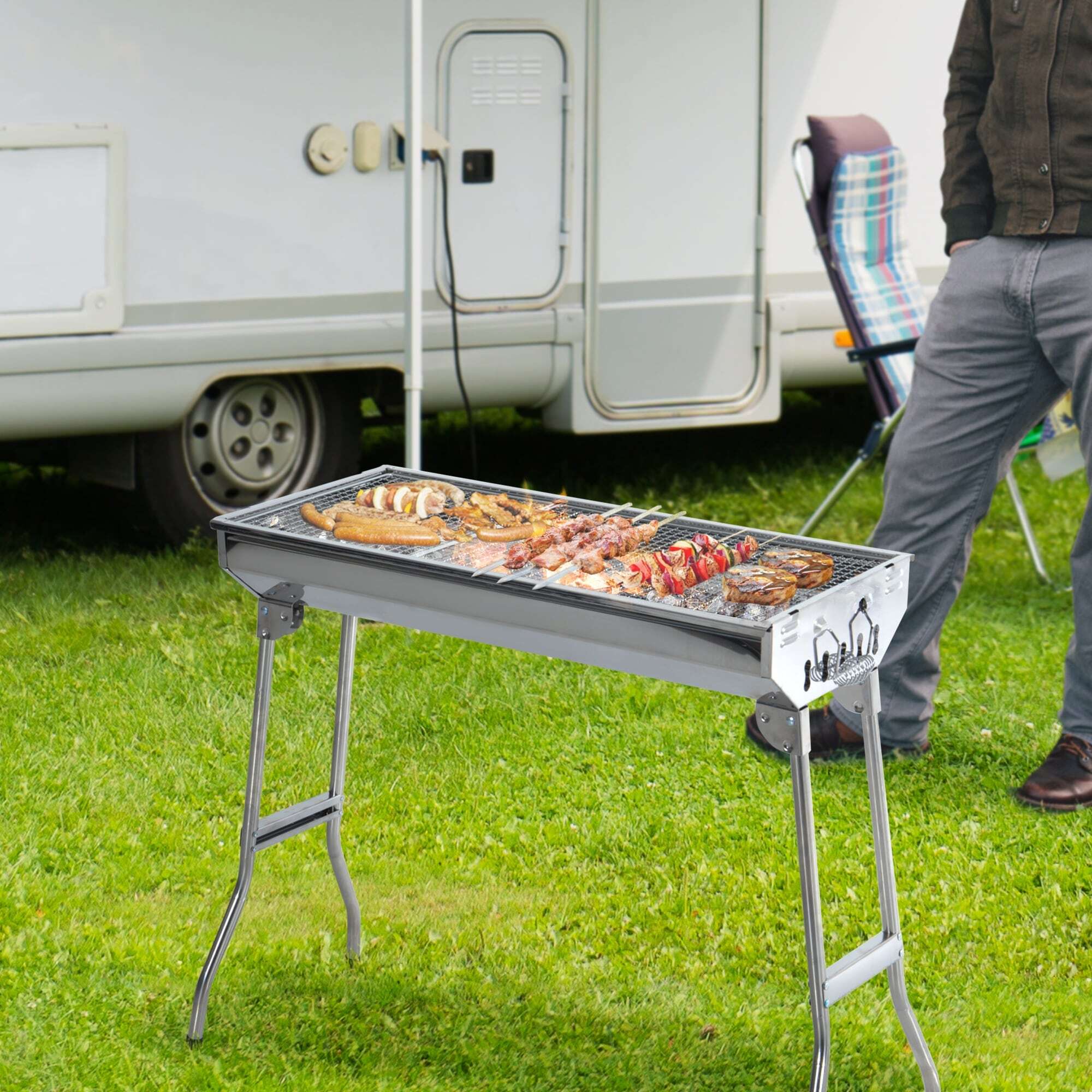 Portable Large Charcoal Grill