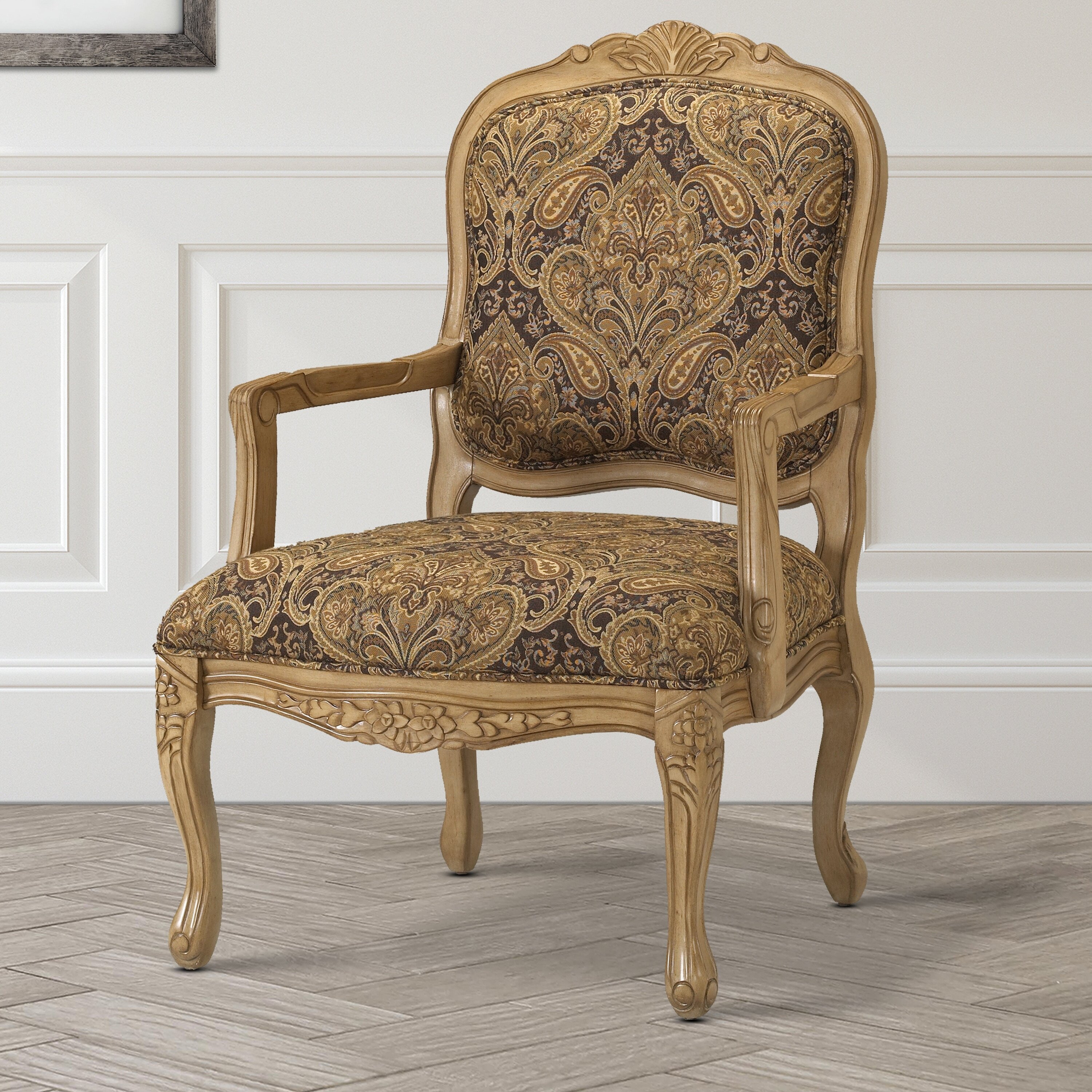 Printed French Arm Chair