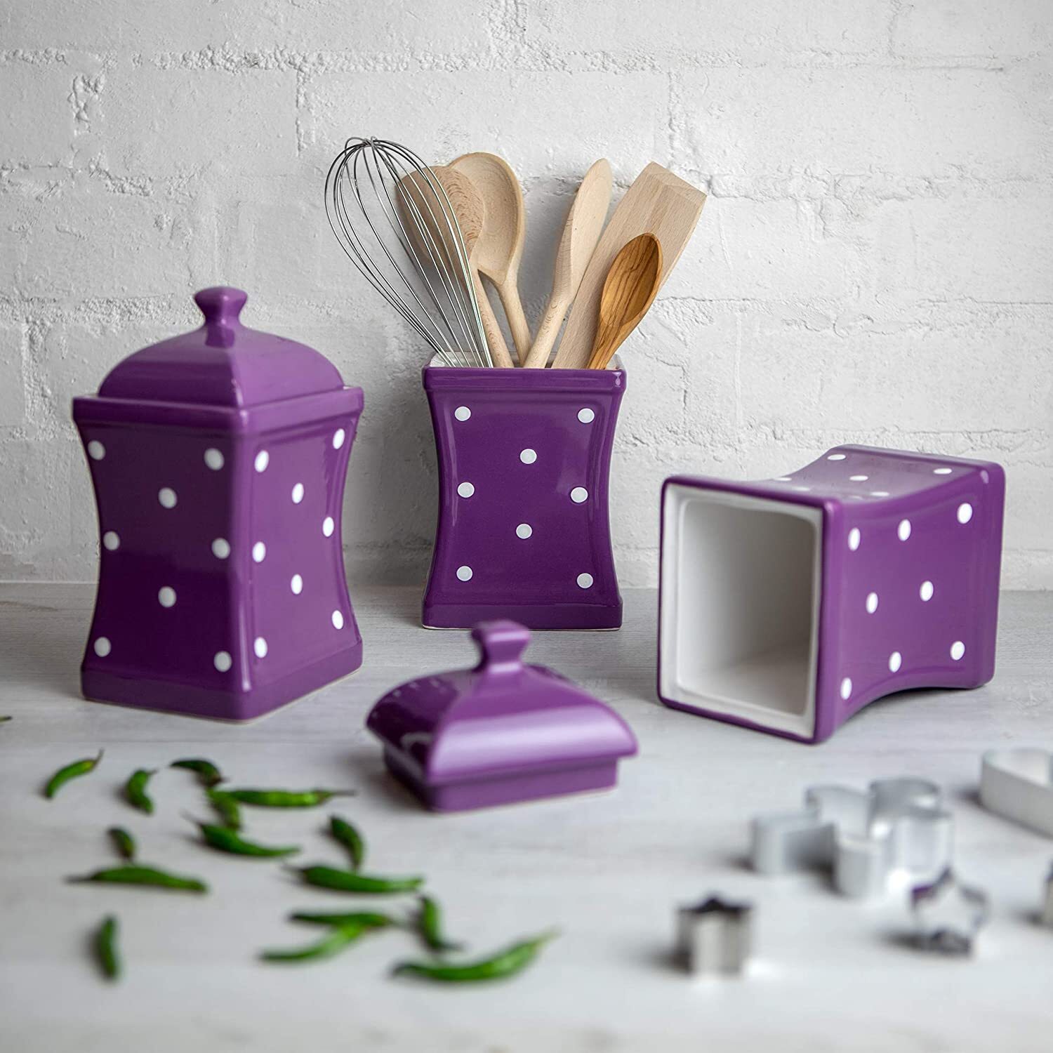 Quirky Kitchen Canisters With Crazy Patterns