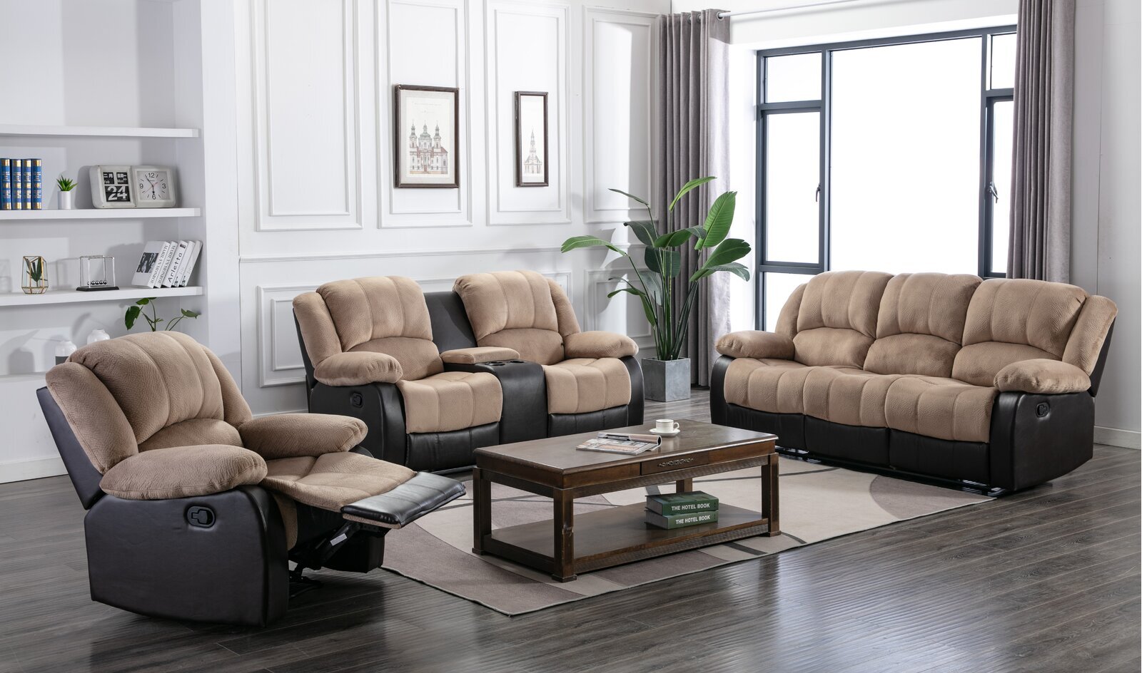 Reclining Ergonomic Living Room Furniture Set 