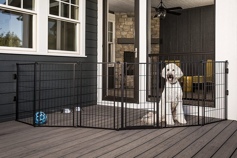 Garage door 2024 fence for dogs