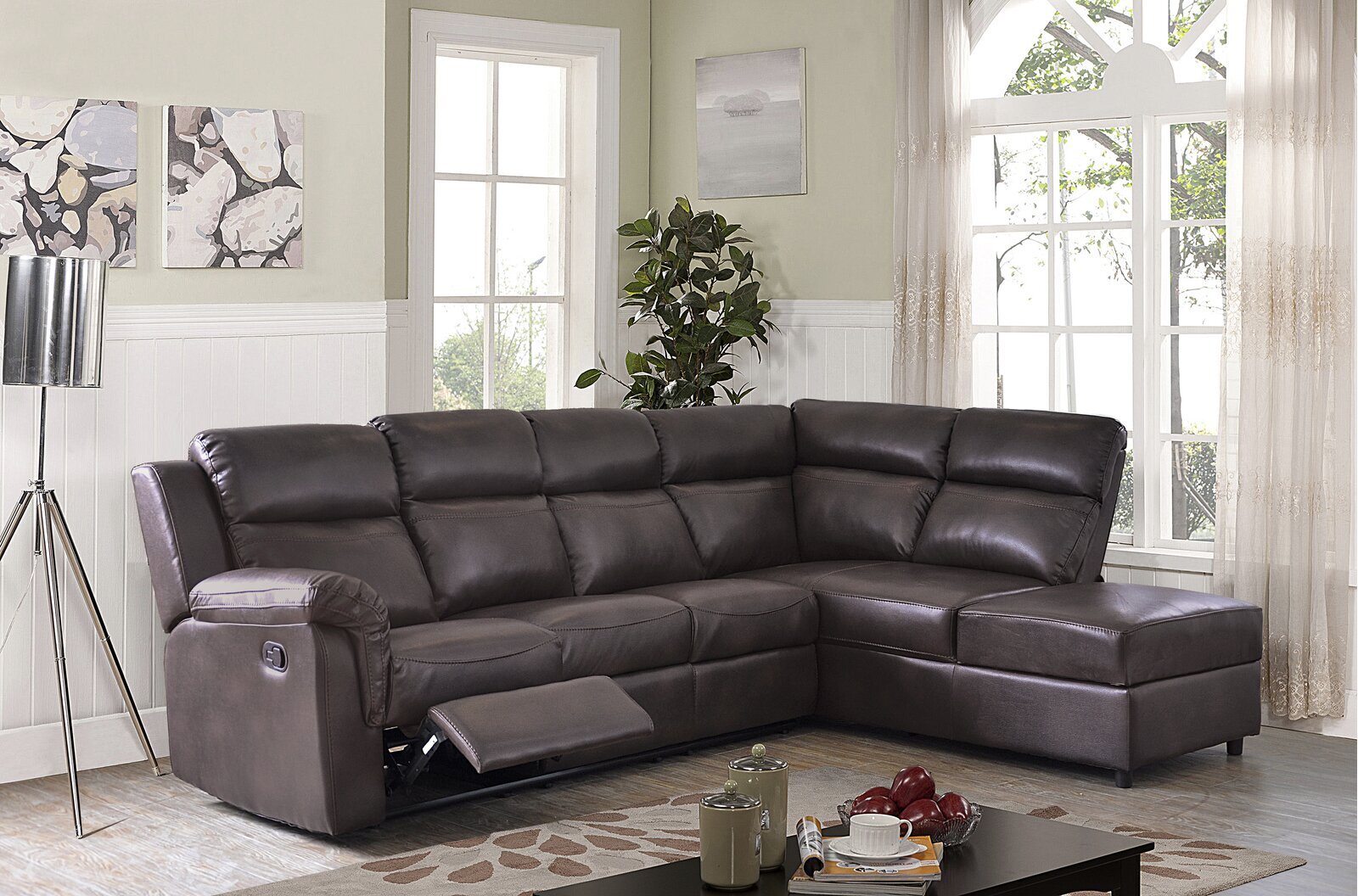 Right Facing Reclining Corner Sectional