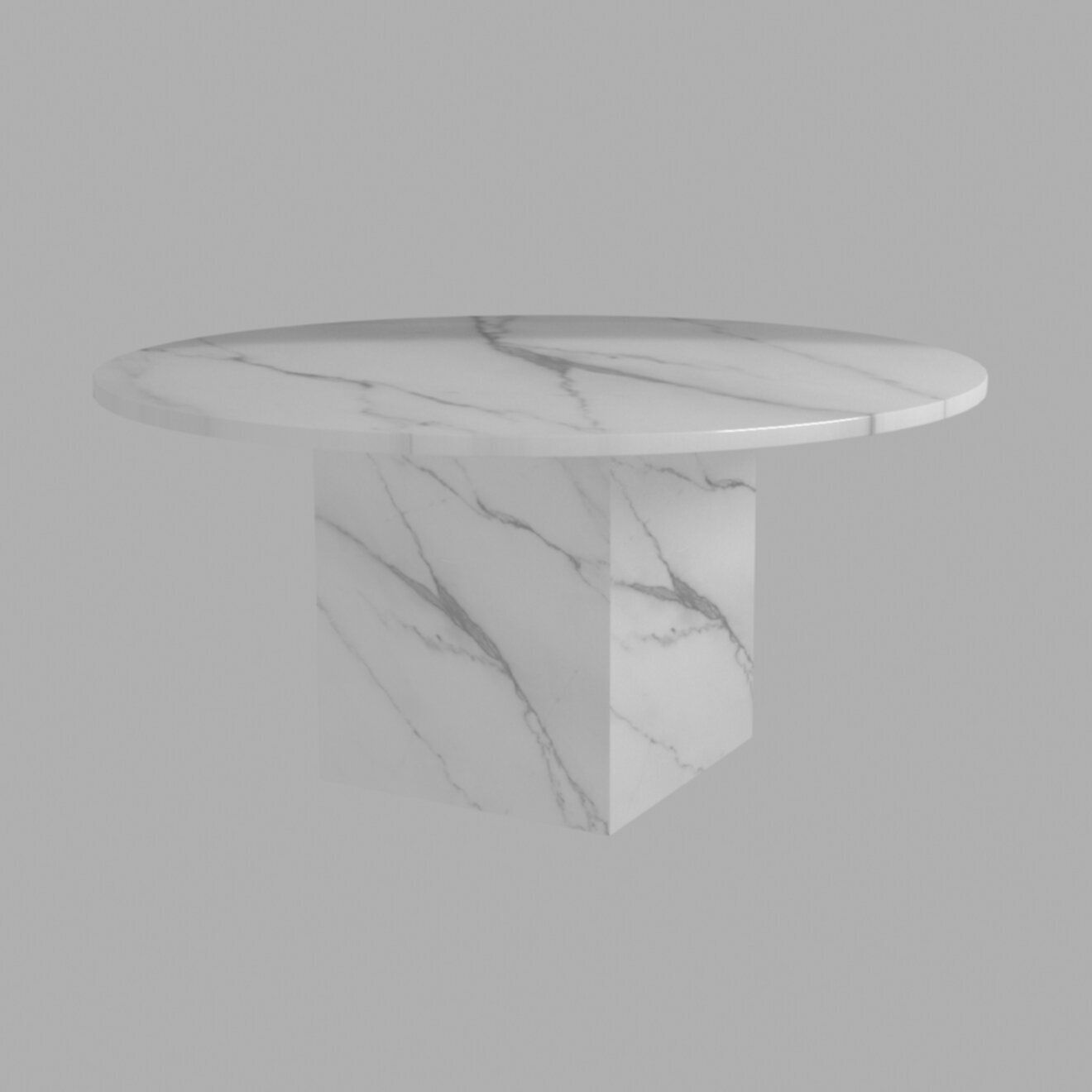 Round dining table for 8 made of beautiful marble 