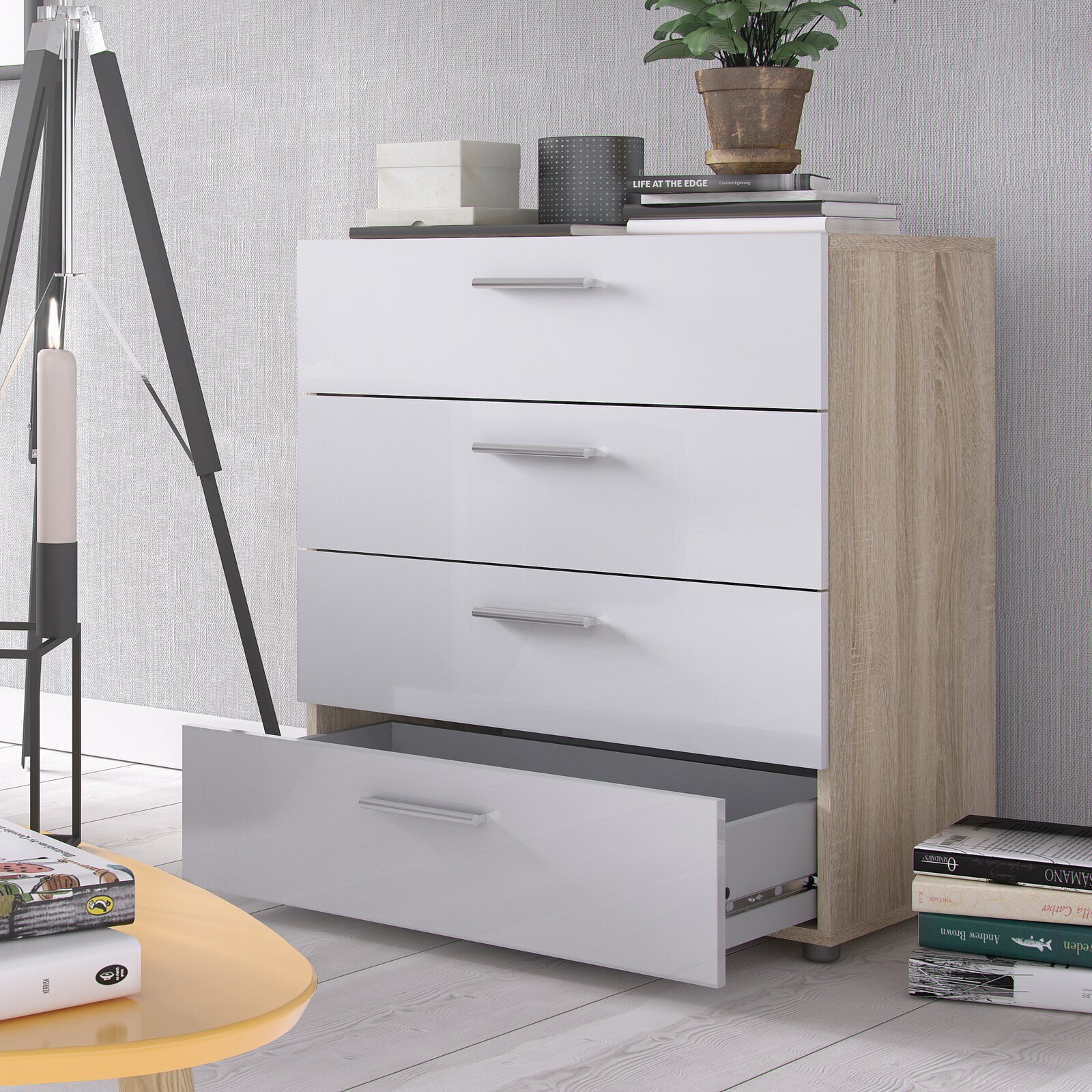 Scandinavian Style Chest of Drawers for Living Room