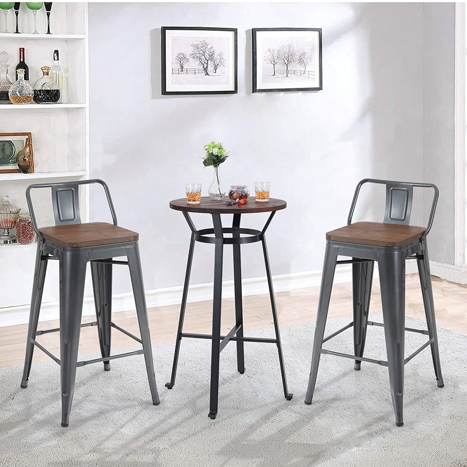 small bar height table set