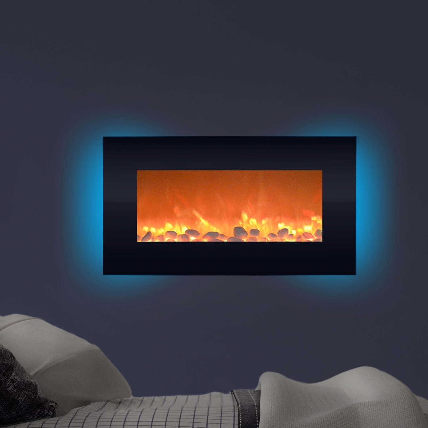 Small Wall Mount Electric Fireplace