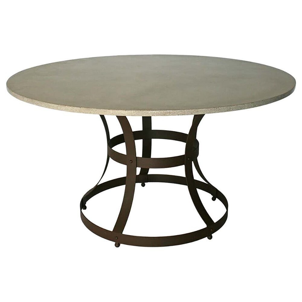Solid stone round dining tables for 8