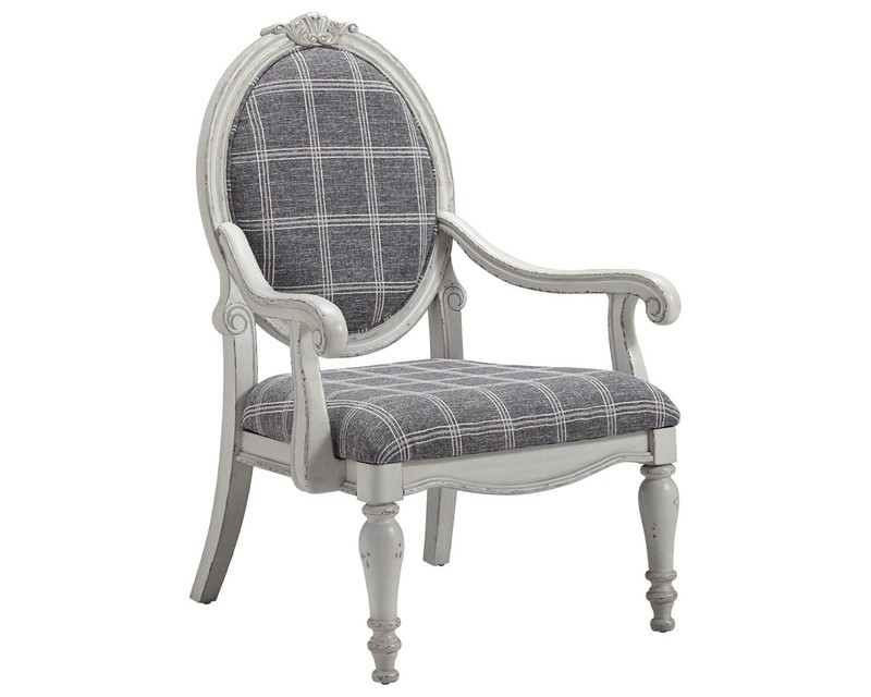 Sophisticated Dining Accent Tartan Chair