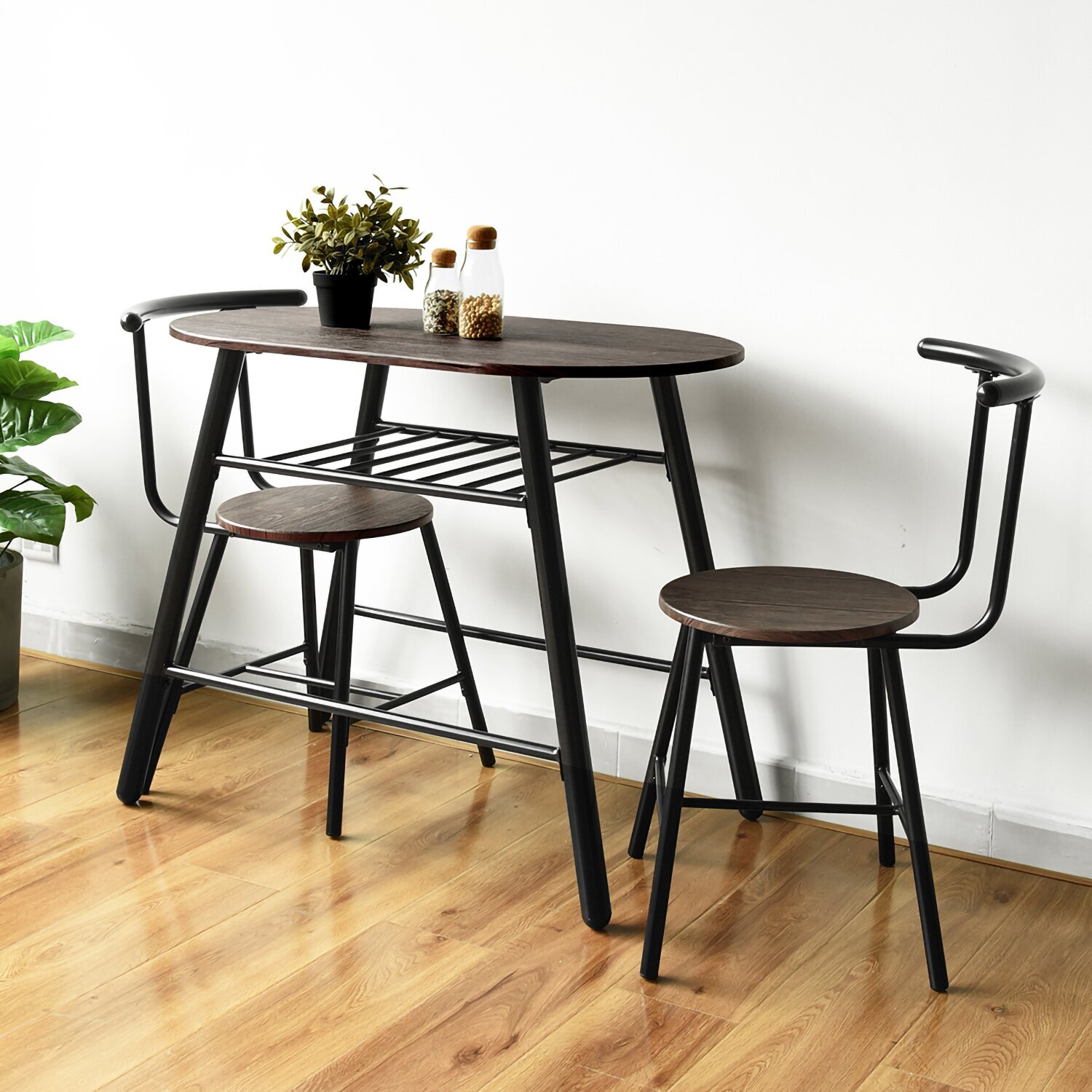 Space Saving Dinette Set With Tuck In Chairs