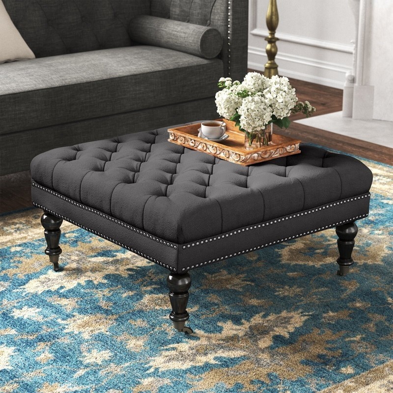 Square & large ottoman coffee table