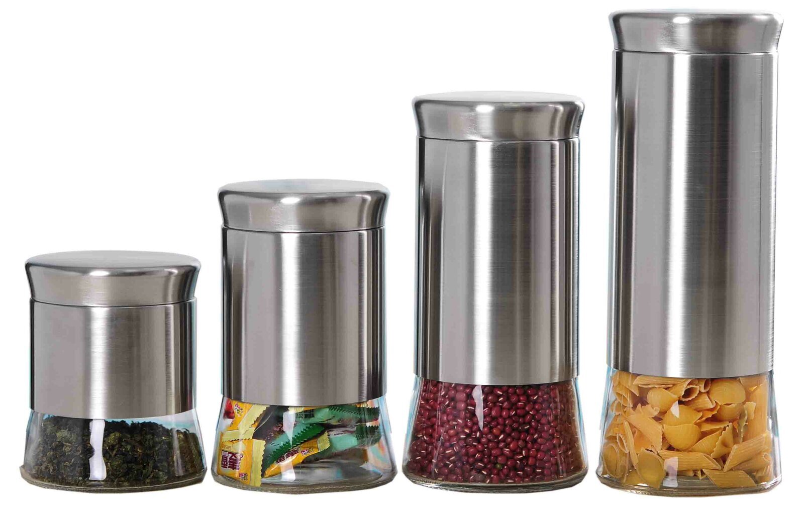 Stainless Steel Unusual Canisters Mimicking Spice Shakers