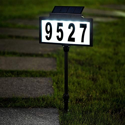 Stand Alone Solar Address Sign
