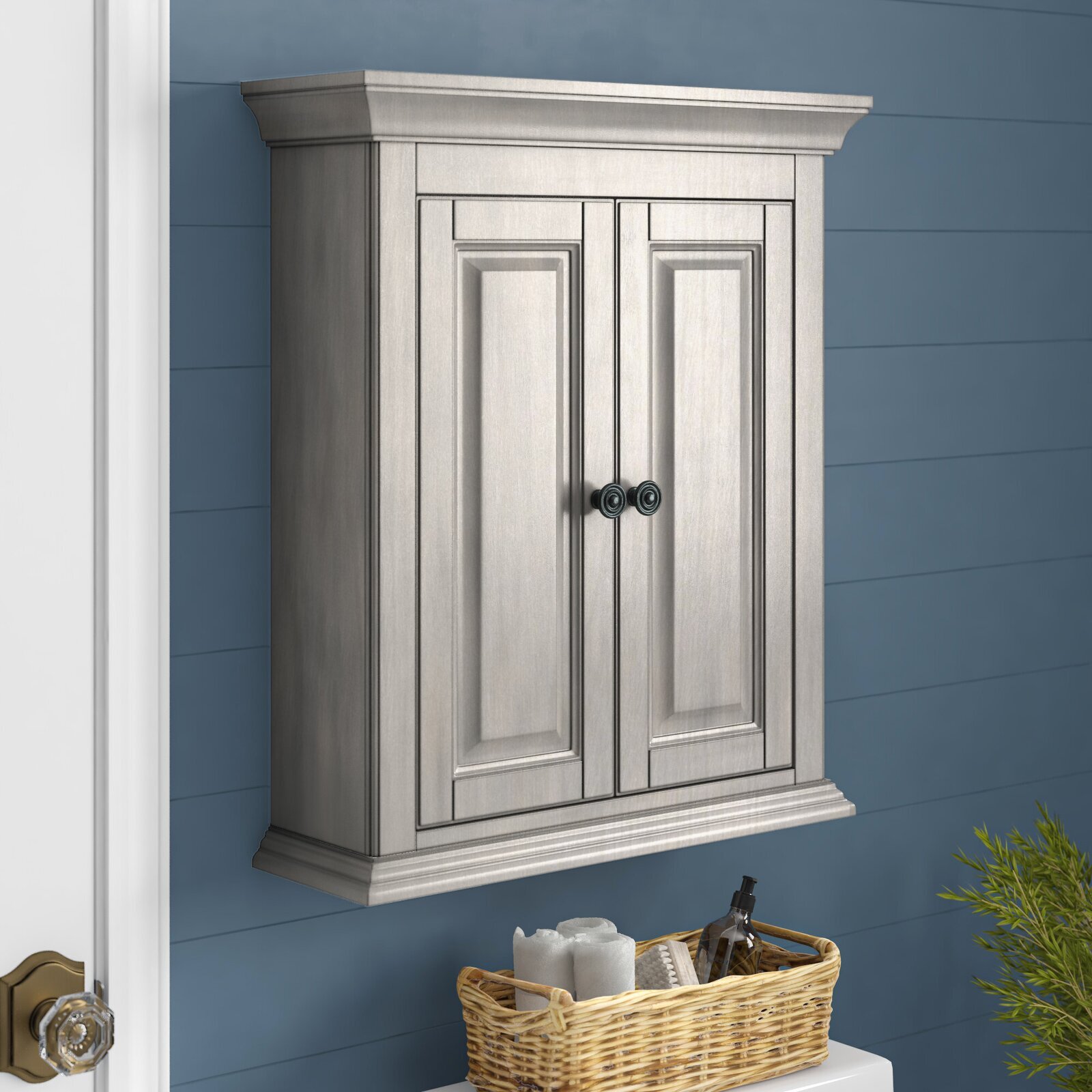 Standard Double door Custom Bathroom Wall Cabinets