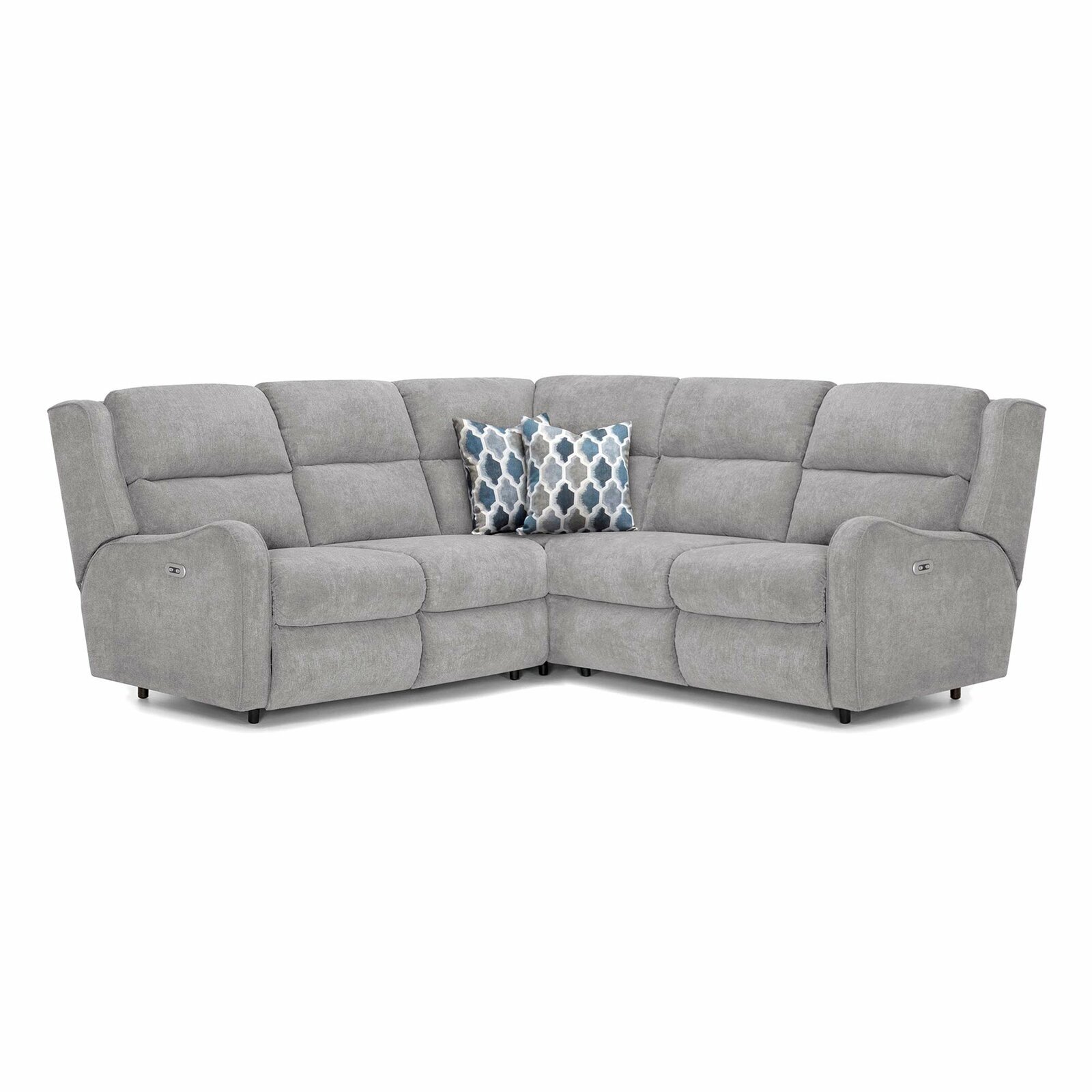 small l shaped couch with recliner