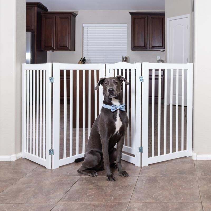Tall Wood Dog Gate Indoor