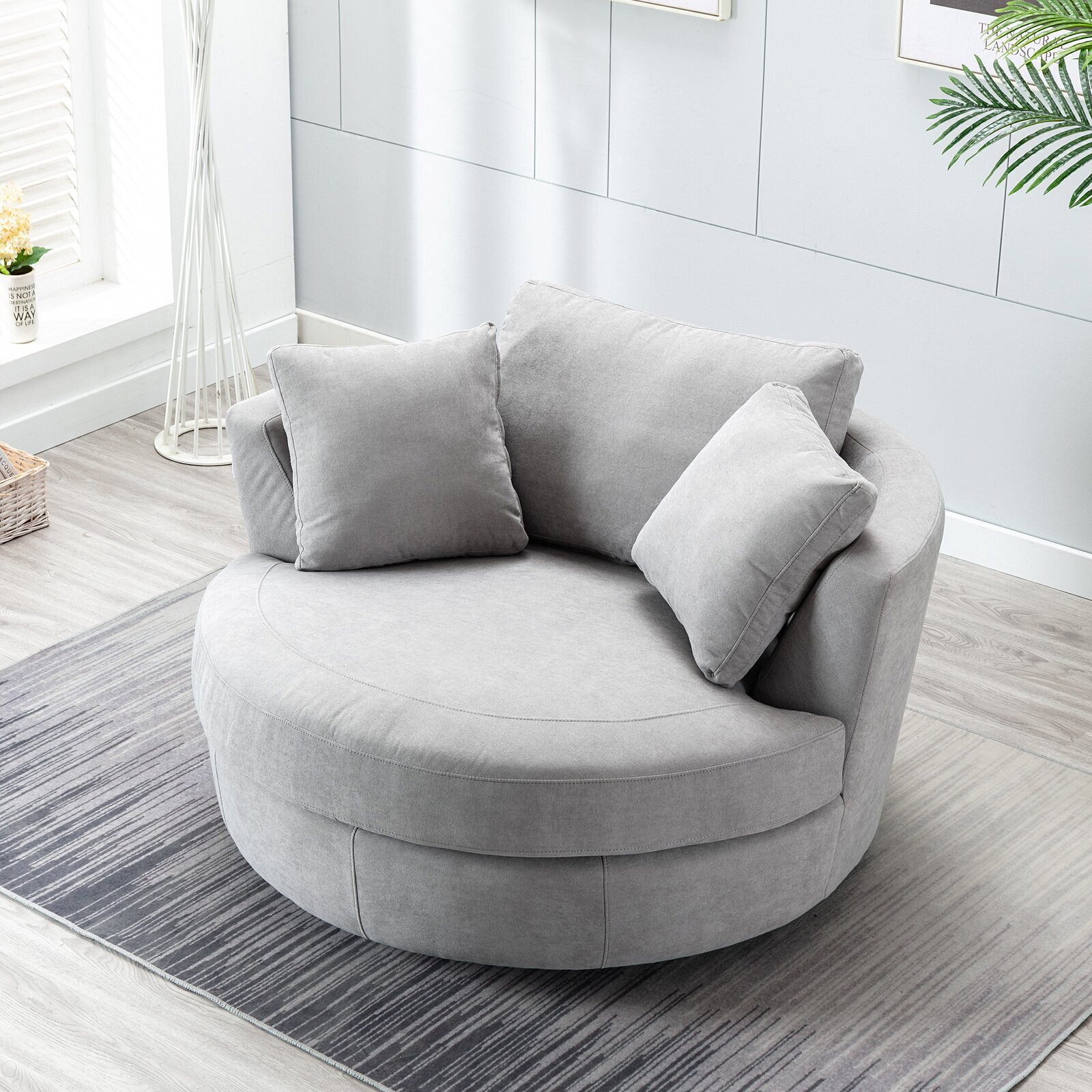 Big round deals couch chair