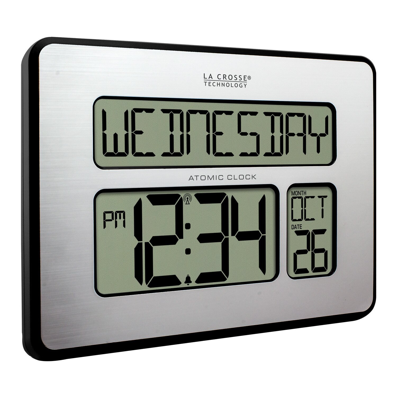 Three screen Full Calendar Wall Clock with Date and Time