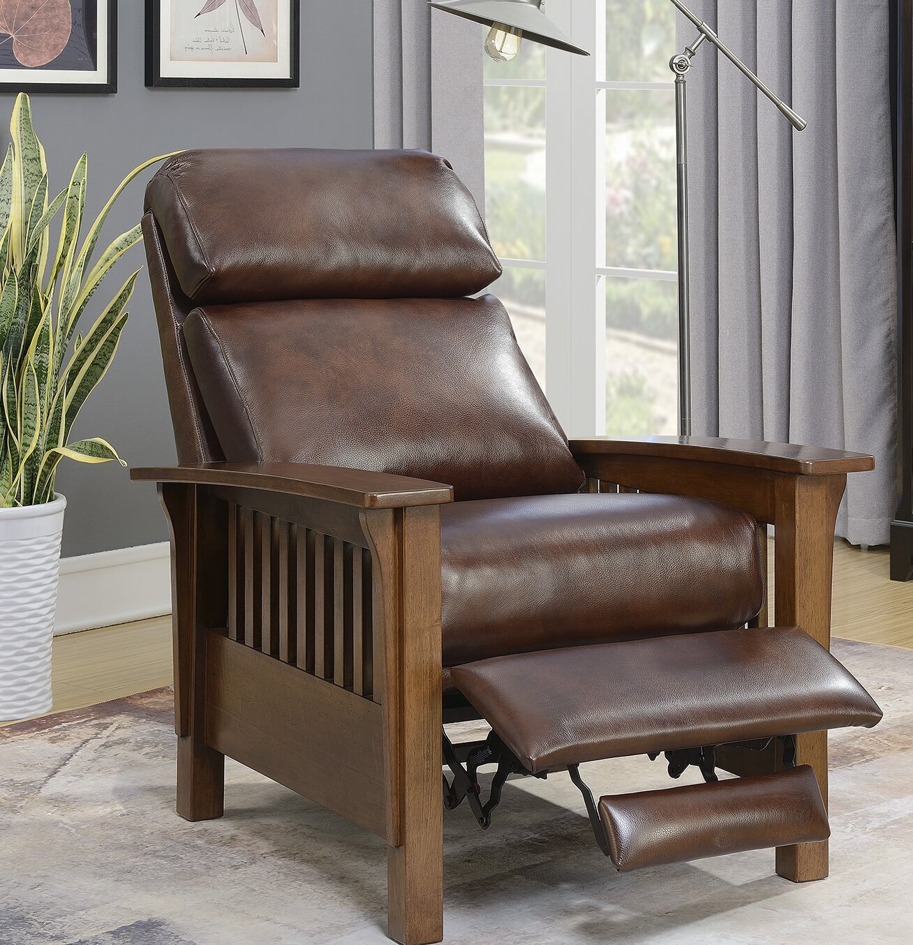 Traditional Mission Style Recliner