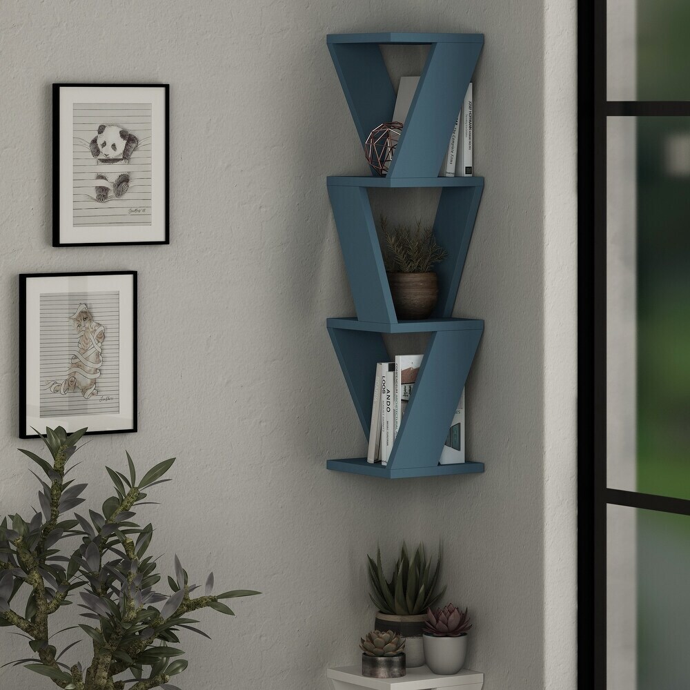 Triangular Corner Wall Shelves