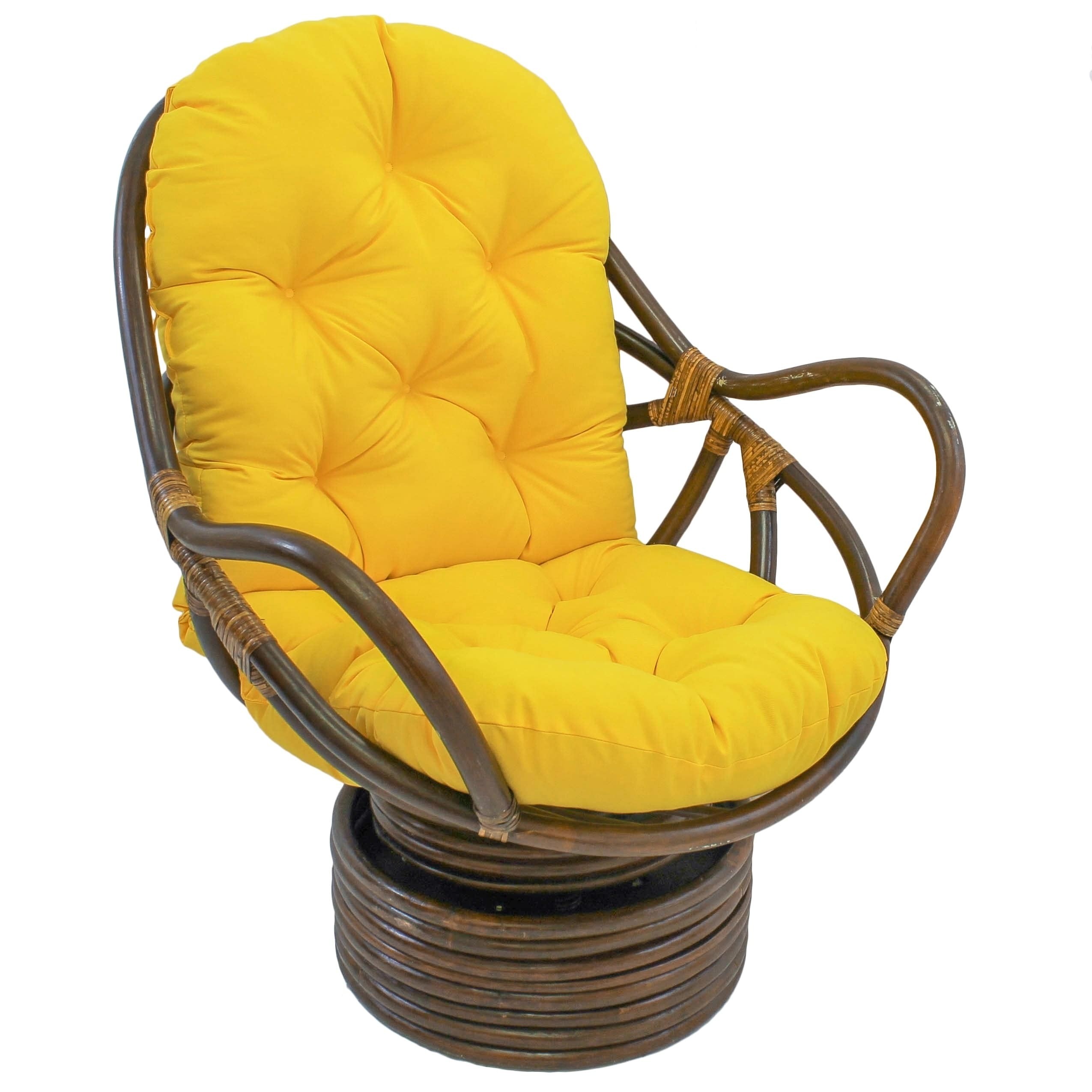 Tufted Round High back Chair Cushions