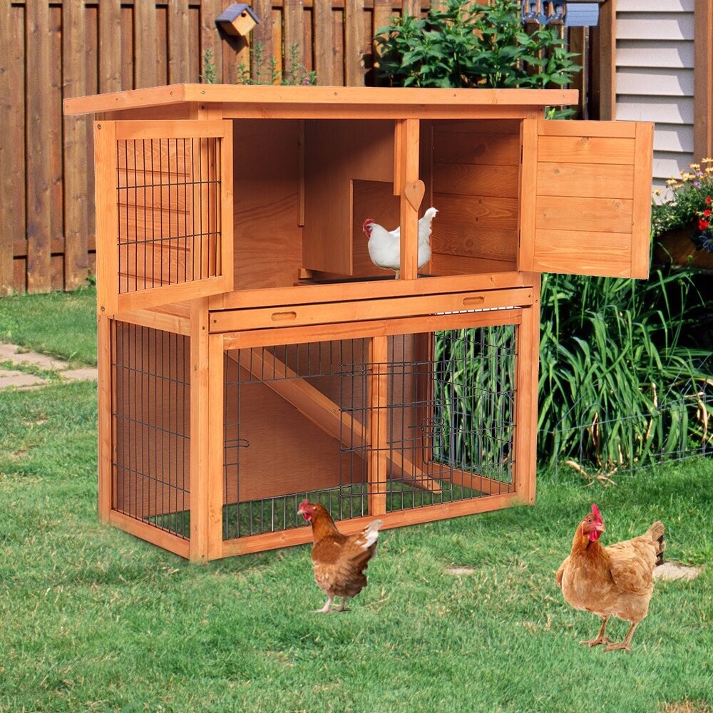 Two level Extra Small Footprint Chicken Coop Kit