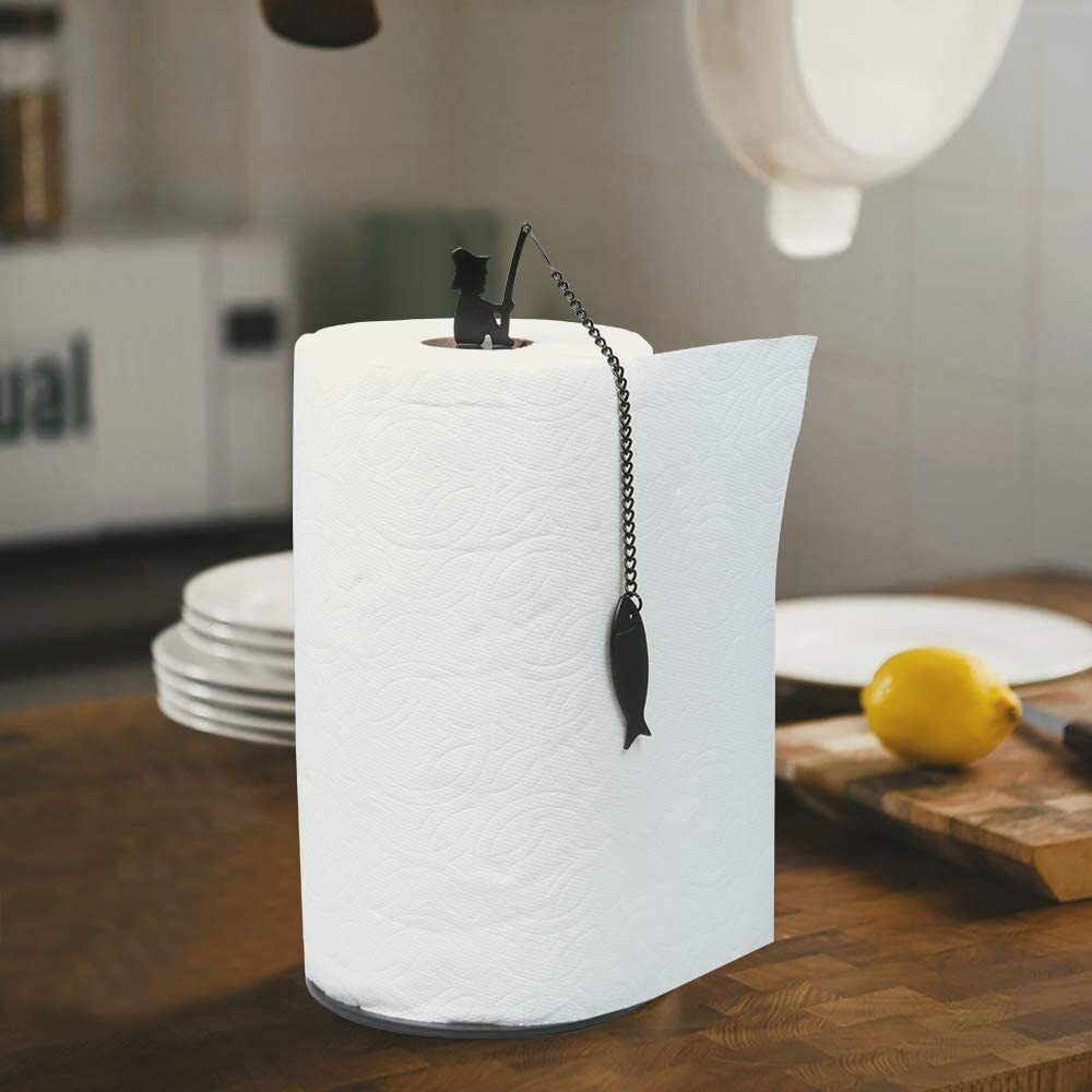 Yoga Cat Decorative Paper Towel Holder or Toilet Paper Holder – slyinspireme