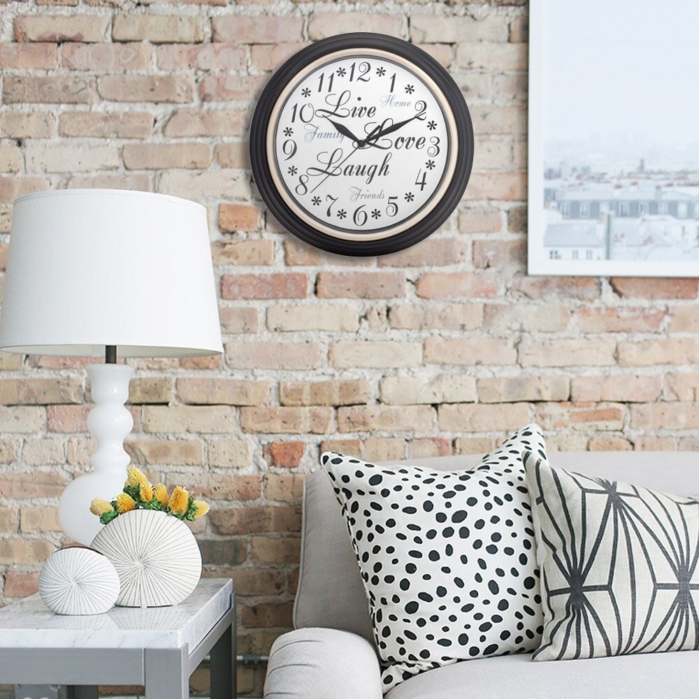 Unique Wall Clock With Quotes