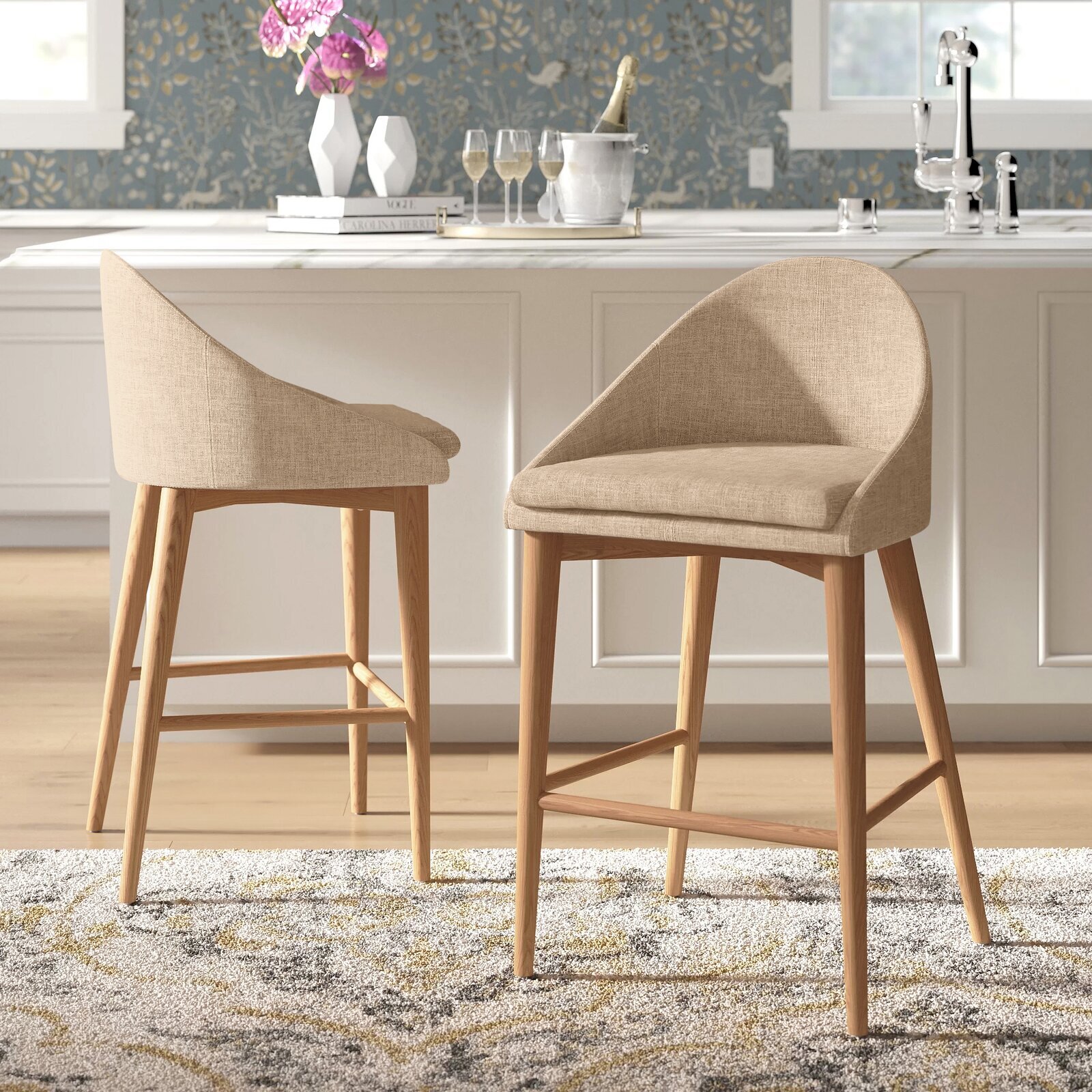 Upholstered Heavy Duty Counter Stools