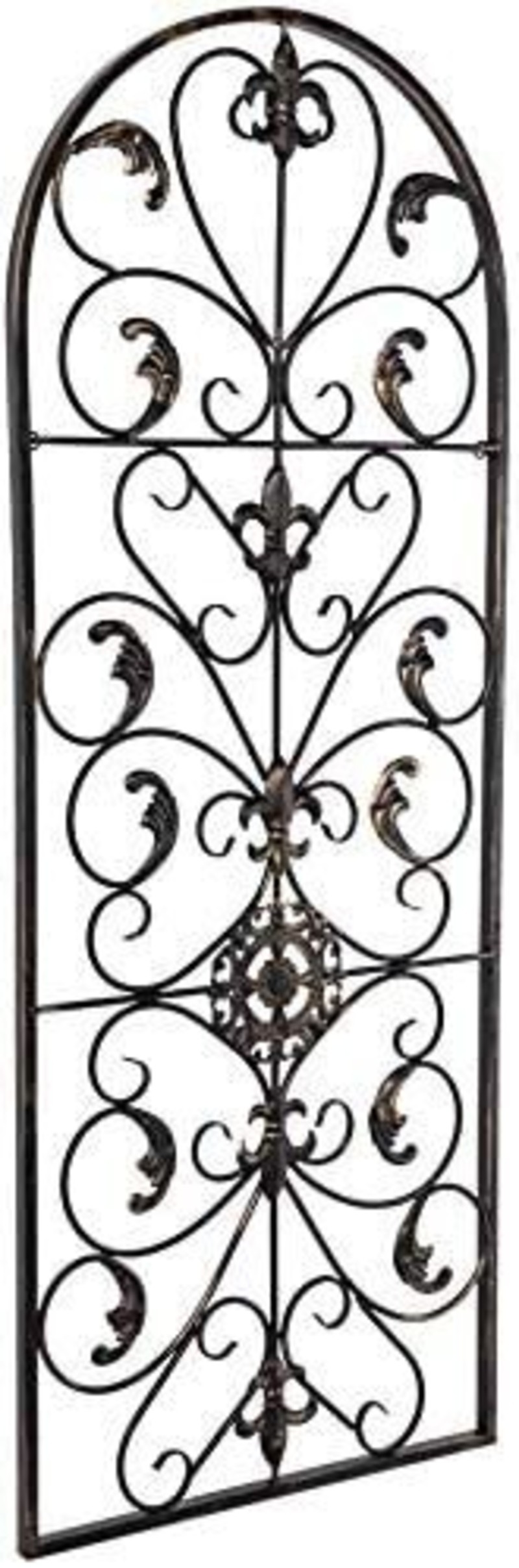 Vintage Wrought Iron Arched Wall Decor