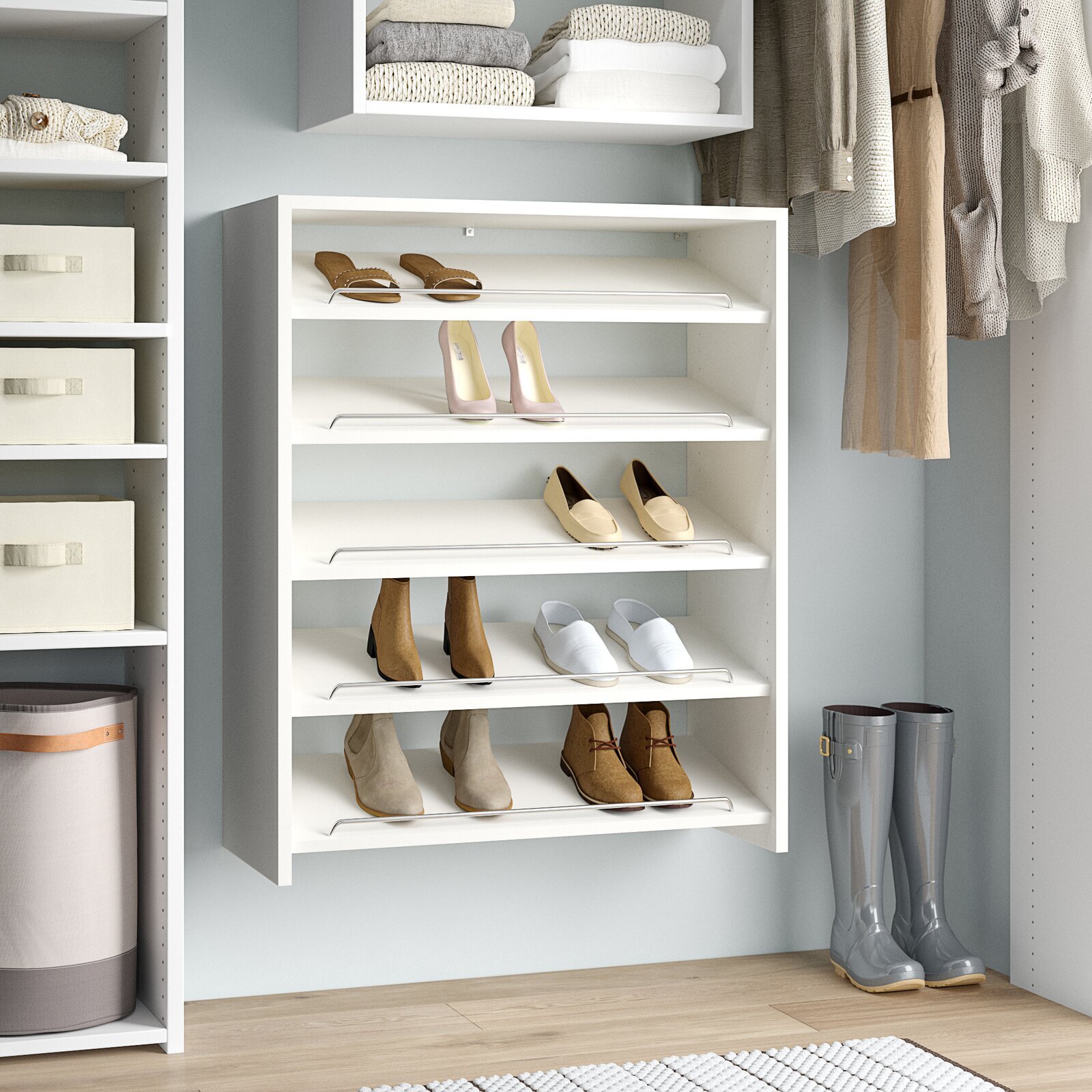 Tall Narrow Shoe Racks - Foter  Shoe storage cabinet, Wood shoe storage,  Shoe storage solutions