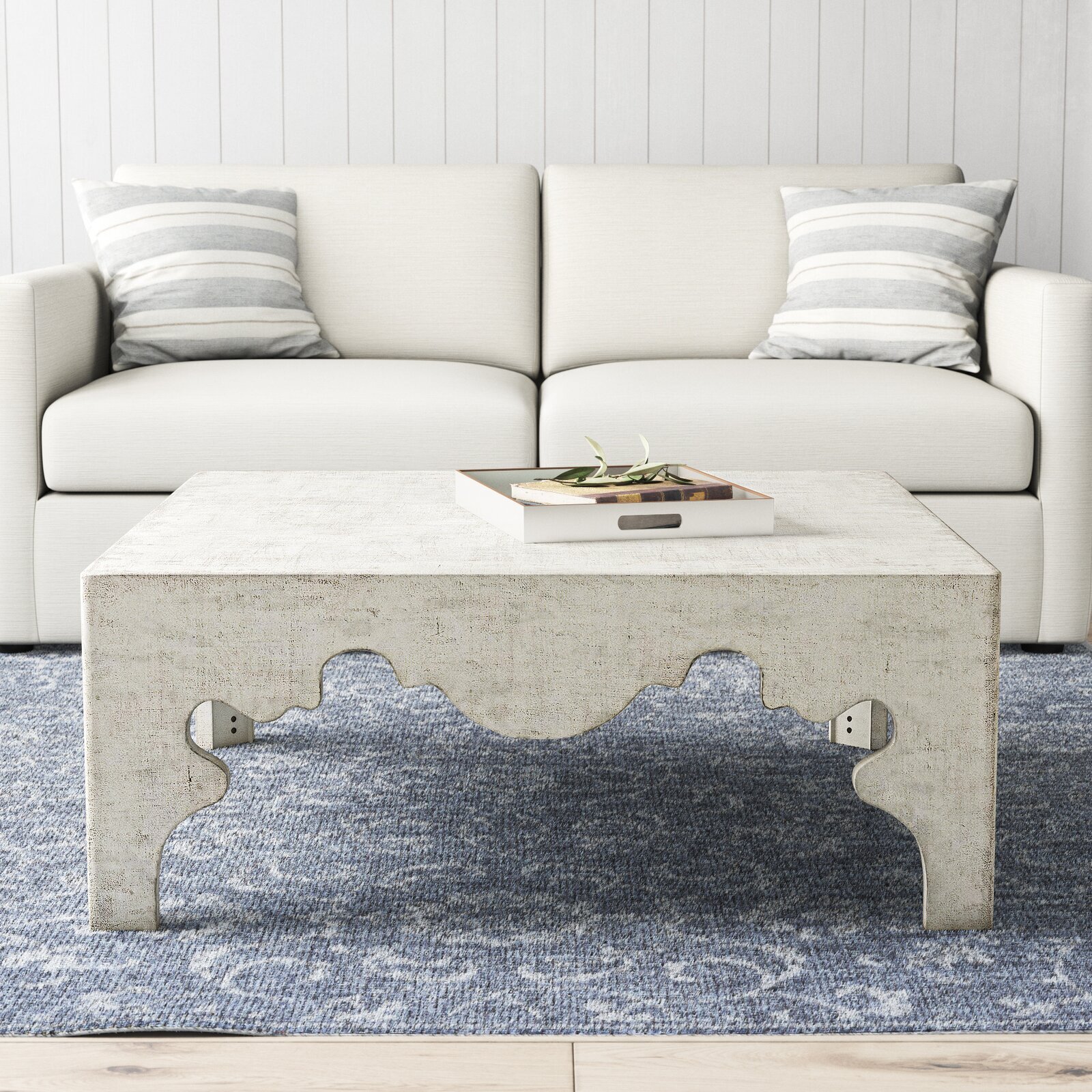 Weathered Extra Large Square Coffee Table