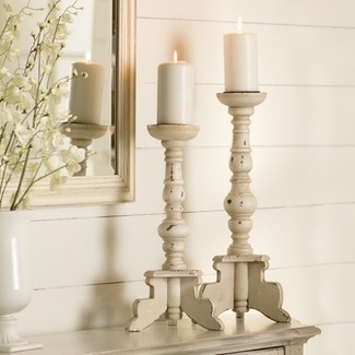 Tall Wooden Candle Holders - Foter