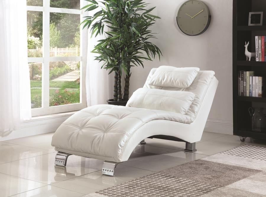 White leather chaise lounge steal a sofa furniture 1