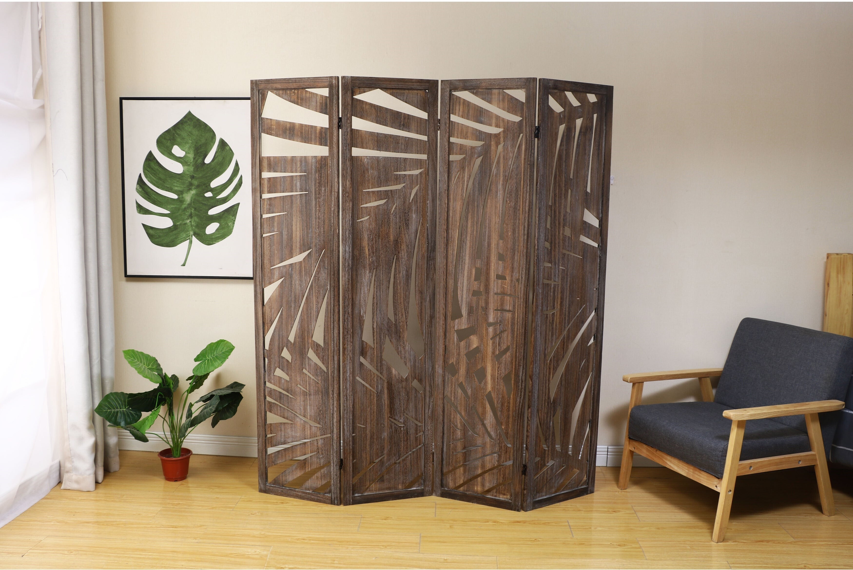 Wooden Nature Folding Room Dividers