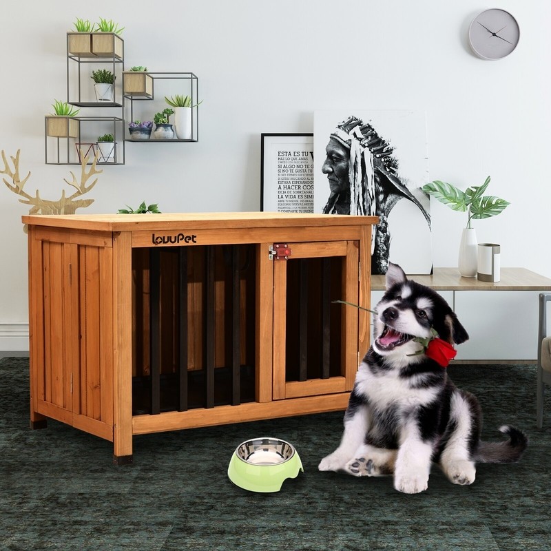 Wooden Portable and Foldable Pet Crate