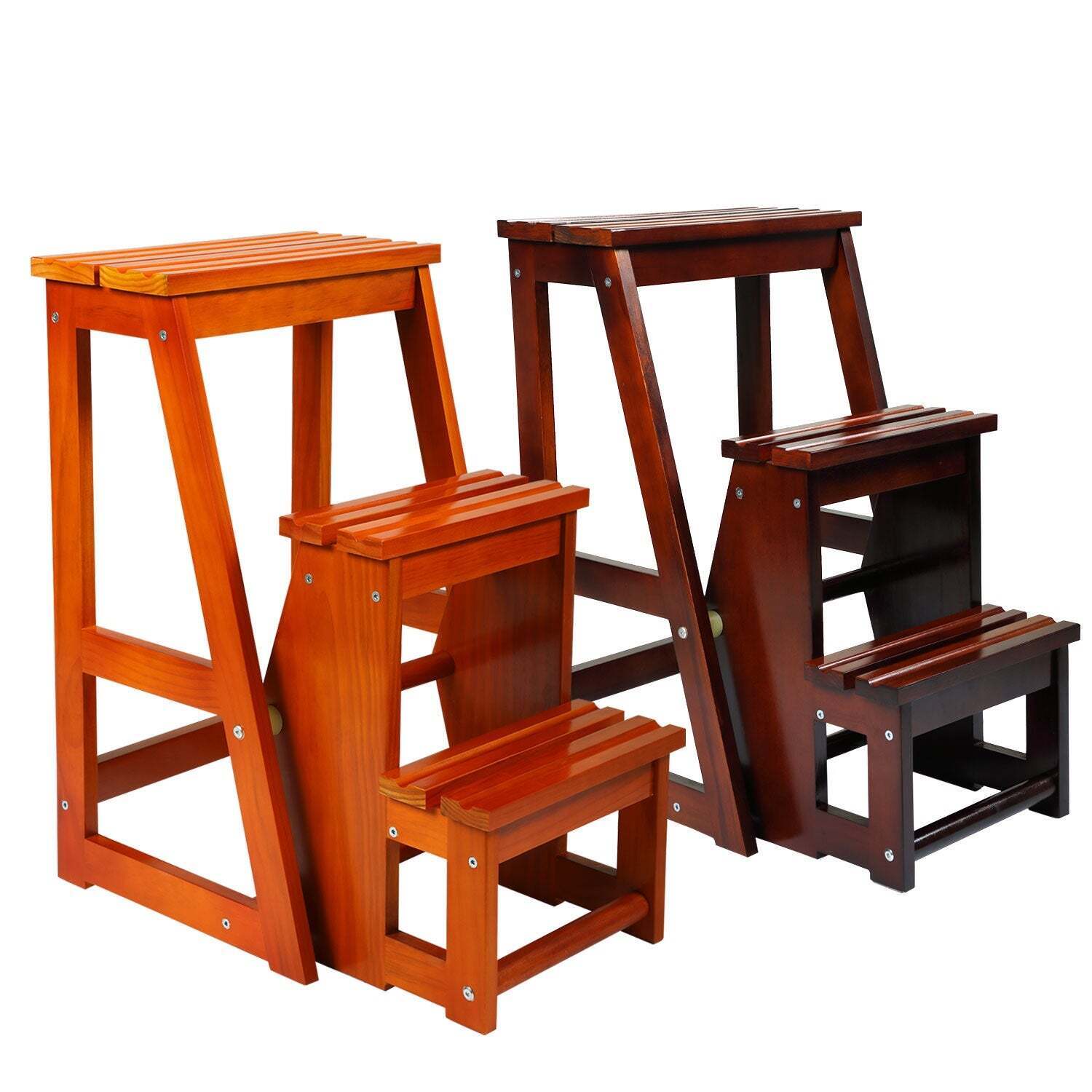 Wooden Wide Step Stool