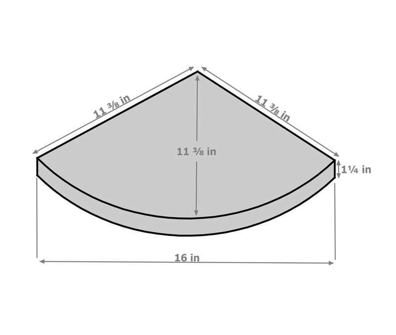 2 Piece Corner Shelf