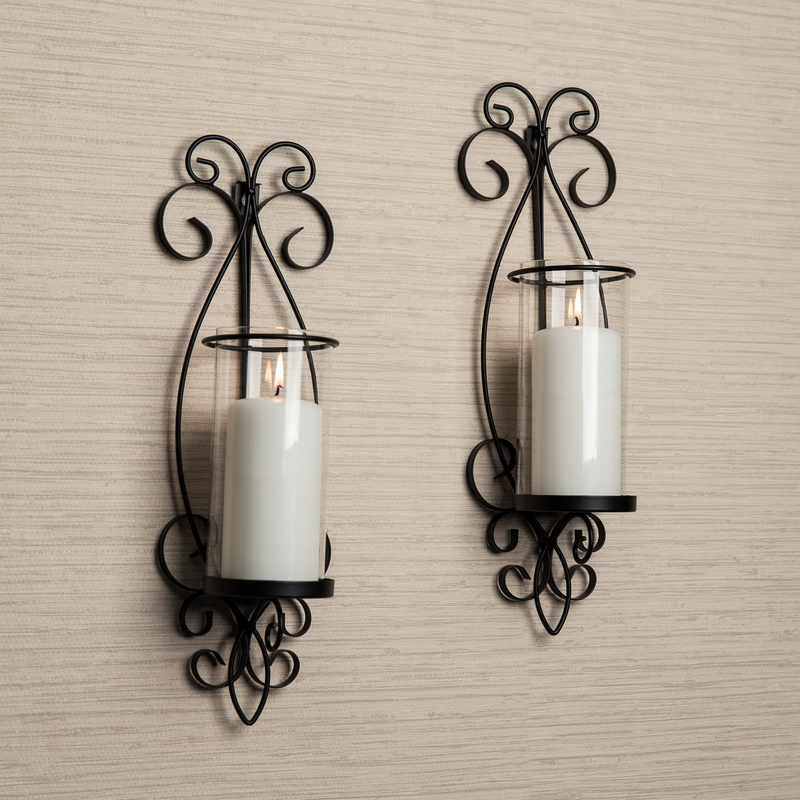2 Piece Tabletop Wall Sconce Set