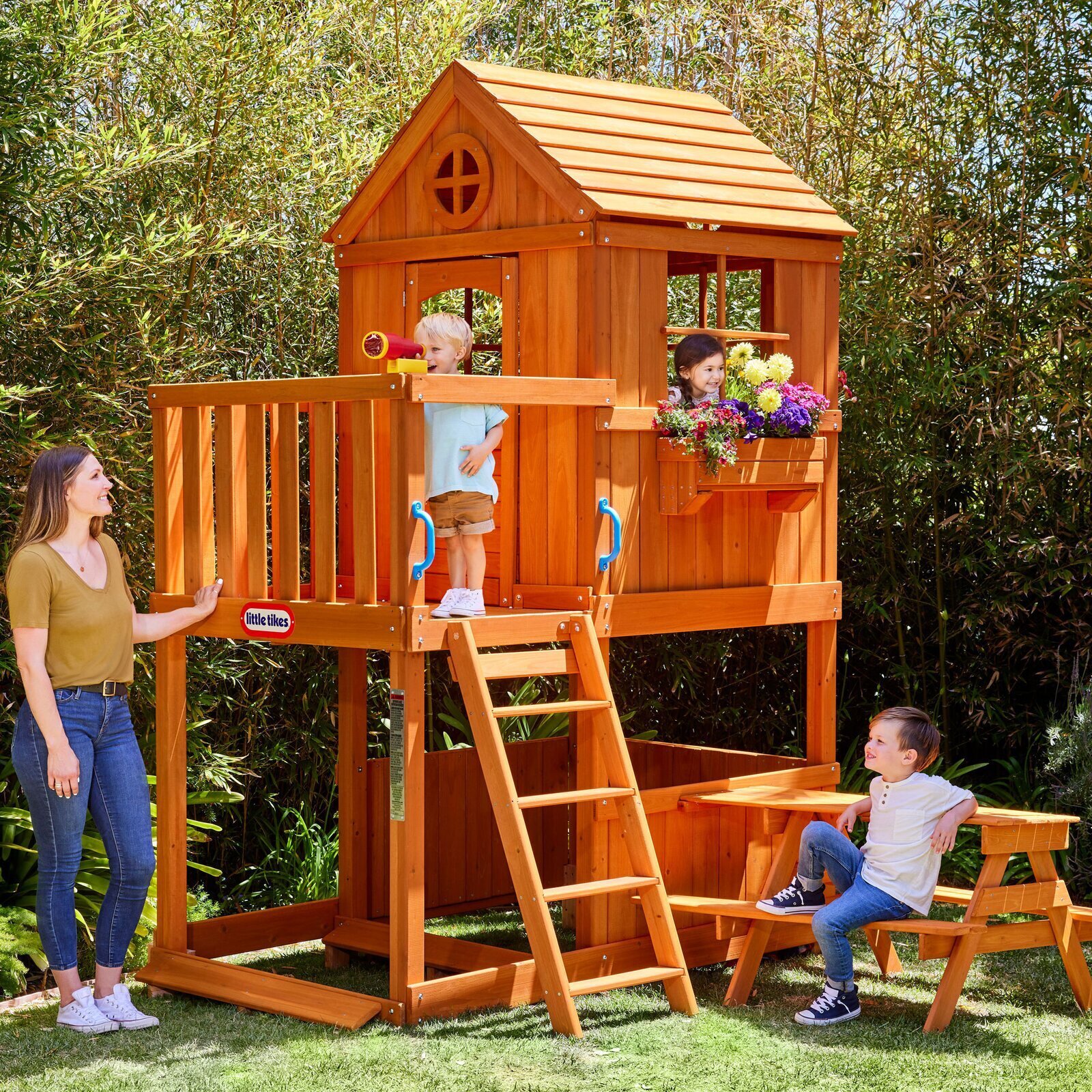 2 Story Outdoor Fort For Kids 