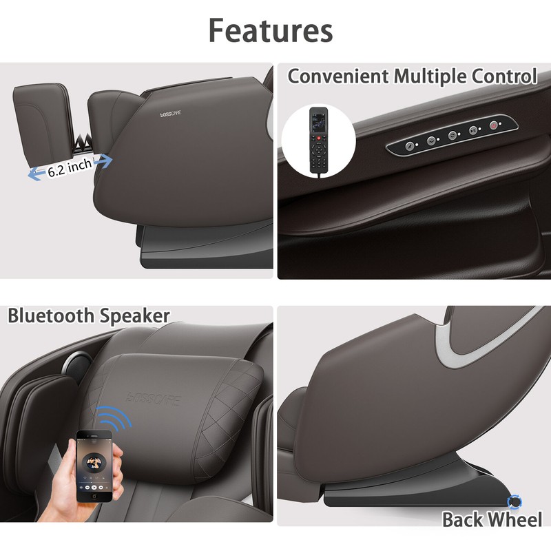 28.9'' Wide Faux Leather Power Wall Hugger Recliner with Massager