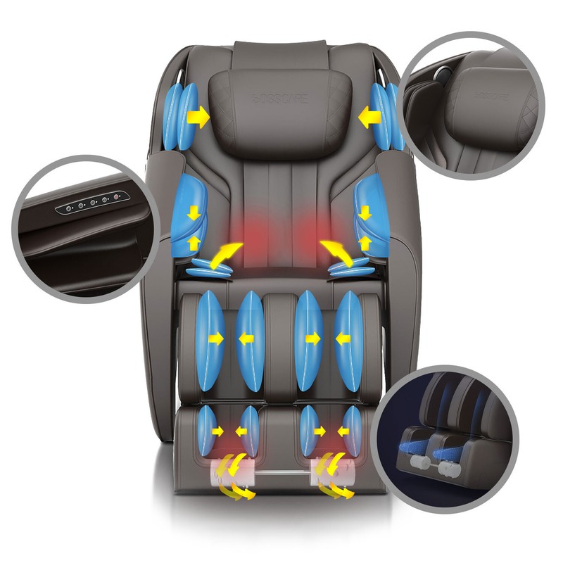 28.9'' Wide Faux Leather Power Wall Hugger Recliner with Massager