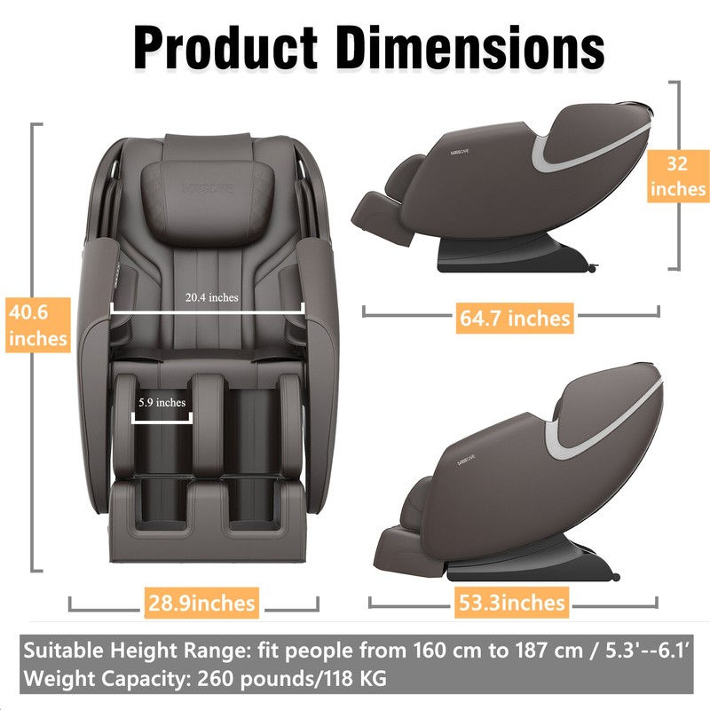 28.9'' Wide Faux Leather Power Wall Hugger Recliner with Massager