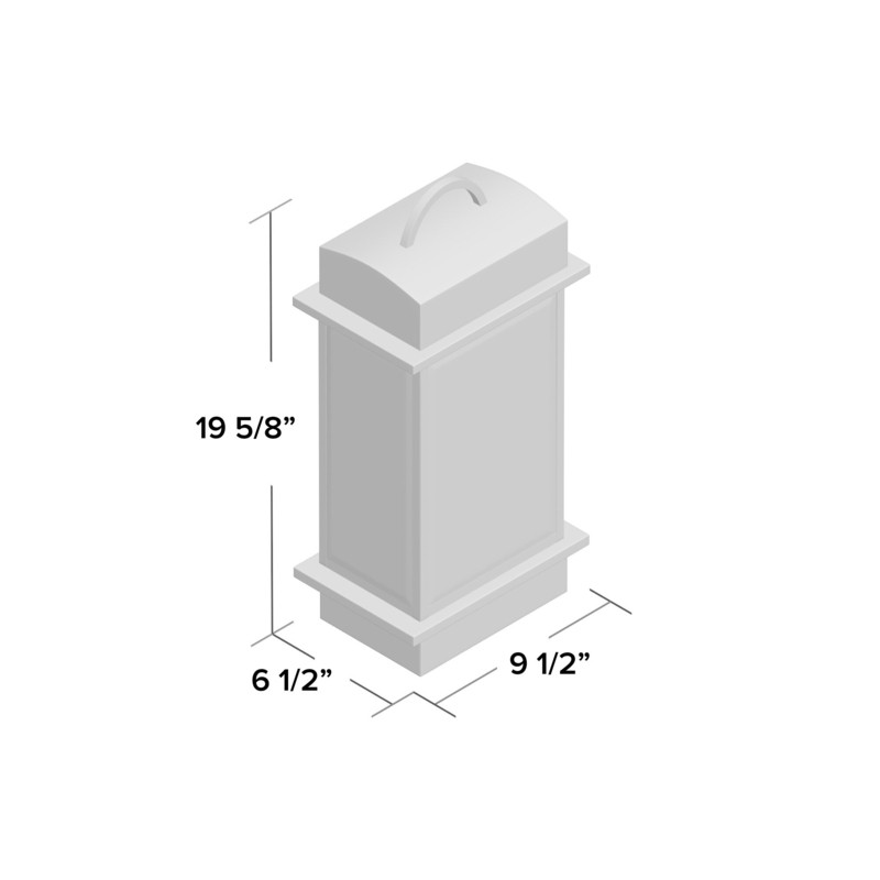 3 - Bulb 19.625'' H Beveled Glass Outdoor Wall Lantern