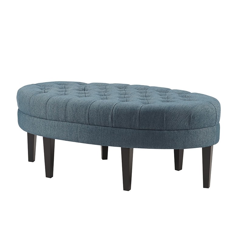 48'' Wide Tufted Oval Cocktail Ottoman