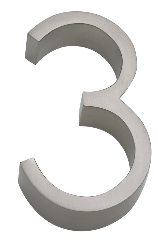 5'' H Metal Floating Mount House Number