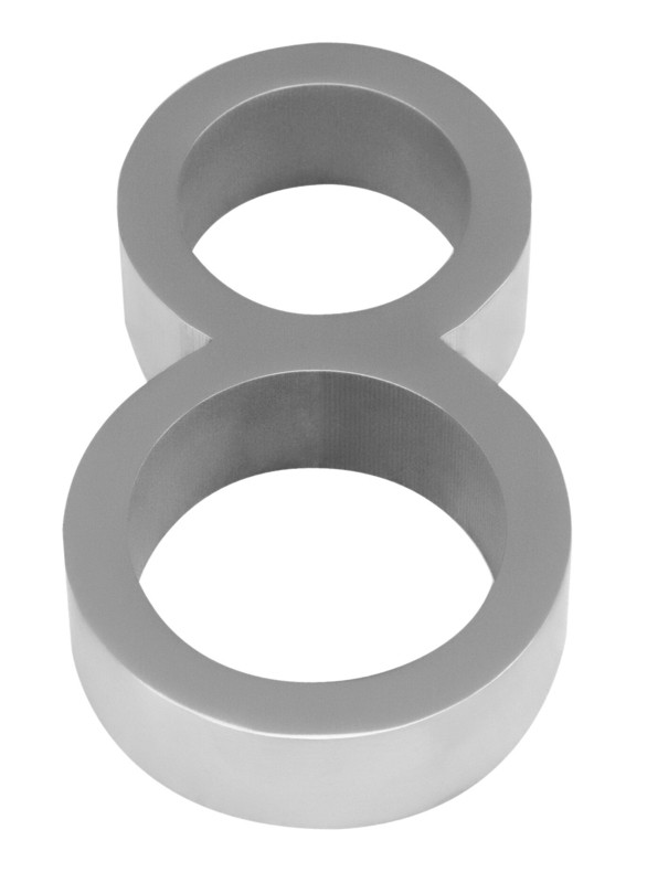 5'' H Metal Floating Mount House Number