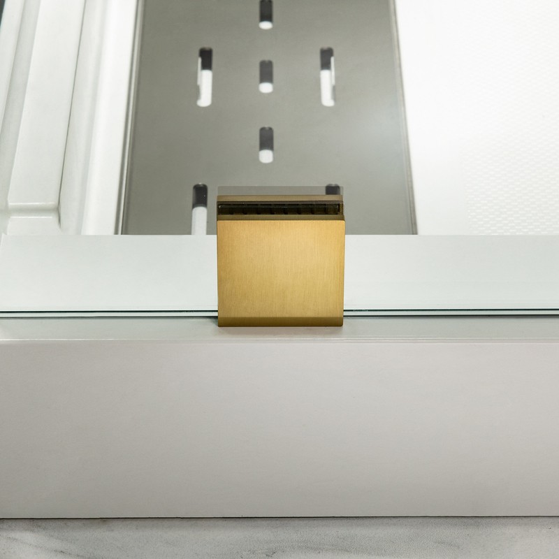 56" - 60" W x 76" H Single Sliding Frameless Shower Door